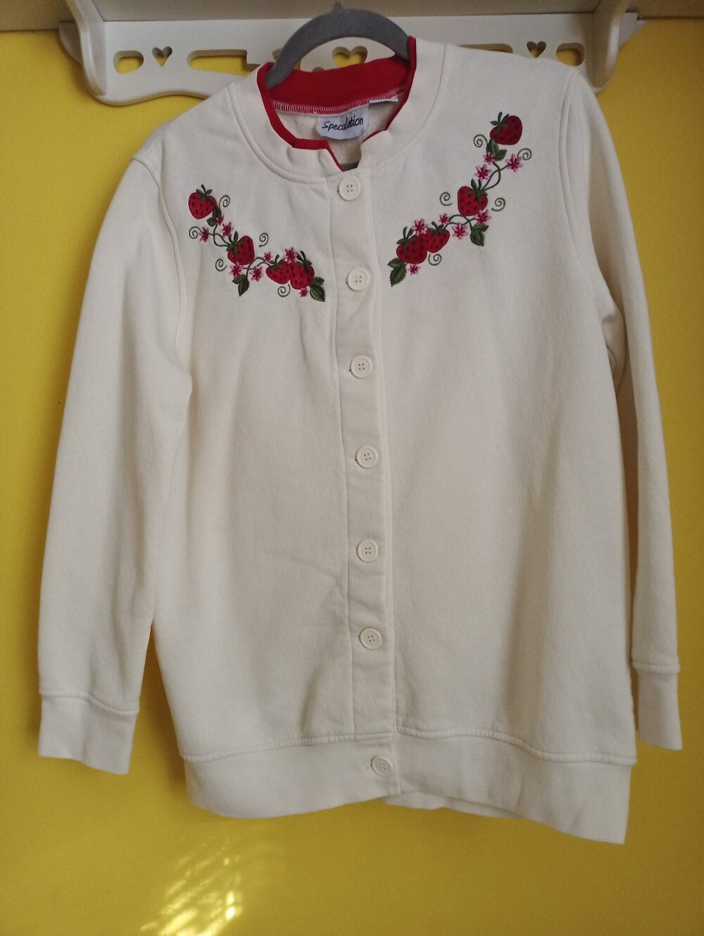 Small Strawberry Cardigan